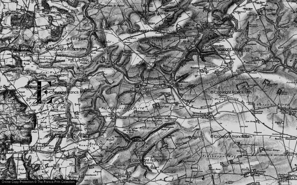 Old Map of Fimber, 1898 in 1898