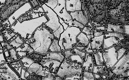 Old map of Fincham in 1896
