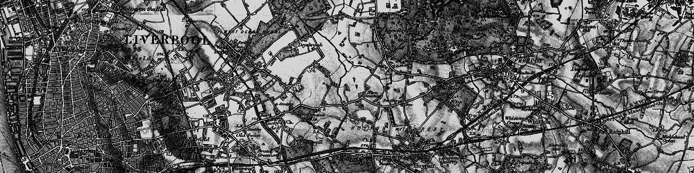 Old map of Fincham in 1896