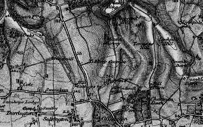 Old map of Findon Valley in 1895