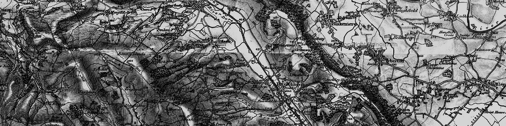 Old map of Fine Street in 1898