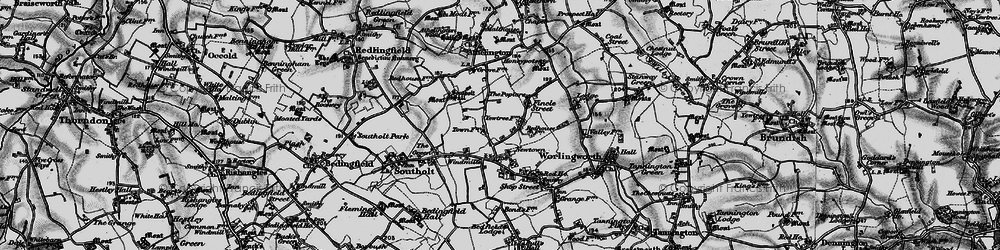 Old map of Fingal Street in 1898