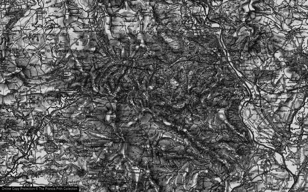 Old Map of Fingerpost, 1899 in 1899