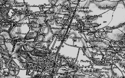 Old map of Finney Green in 1896