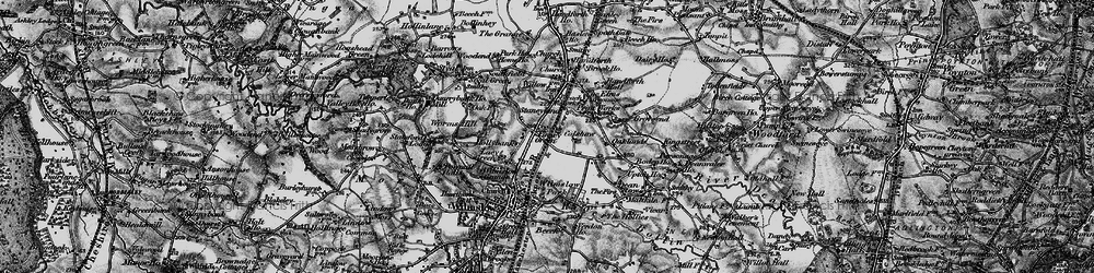 Old map of Finney Green in 1896