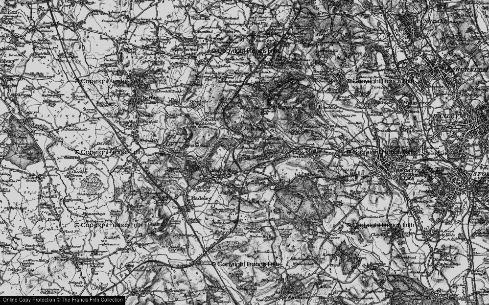 Old Map of Finney Green, 1897 in 1897