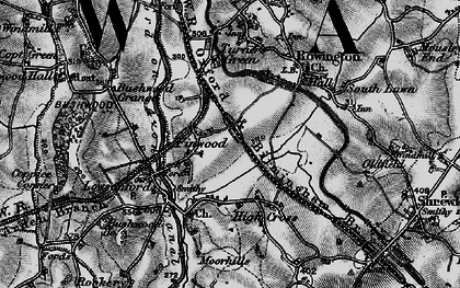 Old map of Finwood in 1898