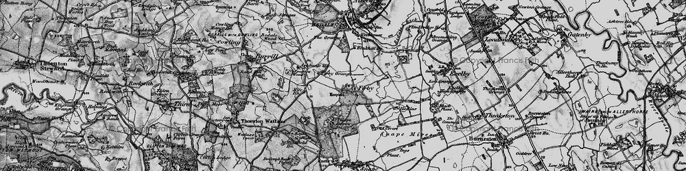 Old map of Banks Plantn in 1897