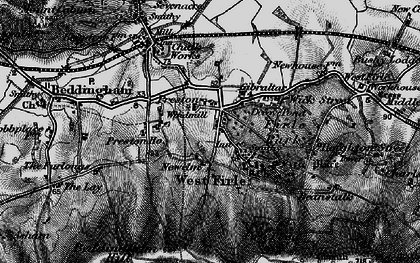 Old map of Firle in 1895