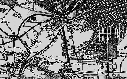 Old map of Firswood in 1896