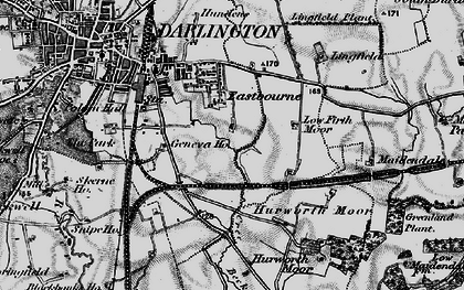 Old map of Firth Moor in 1897