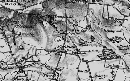 Old map of Fishburn in 1898