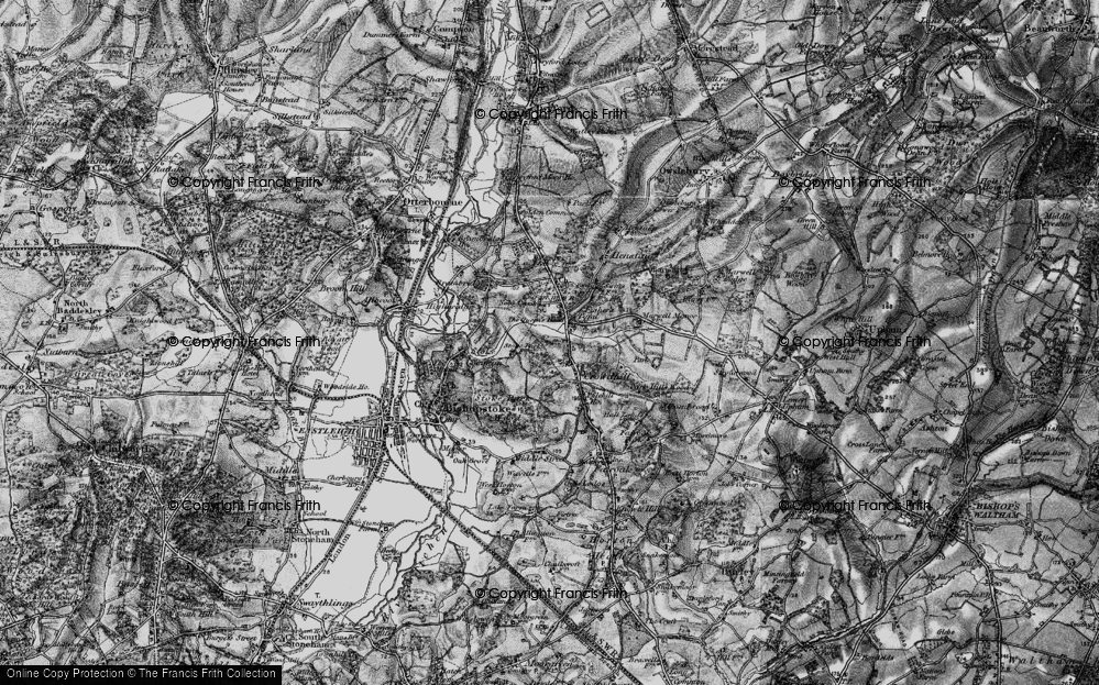 Old Map of Fisher's Pond, 1895 in 1895