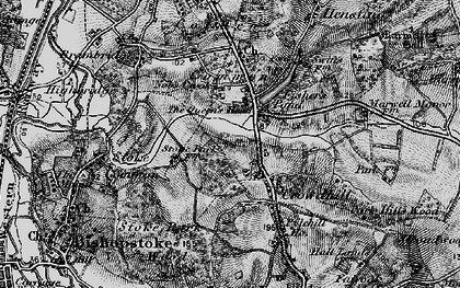 Old map of Fisher's Pond in 1895