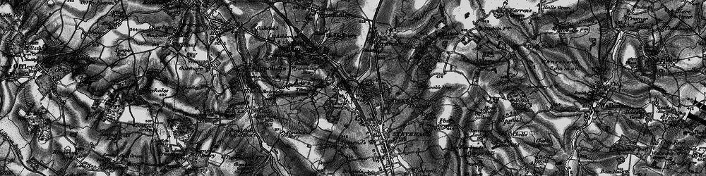 Old map of Fishers Green in 1896