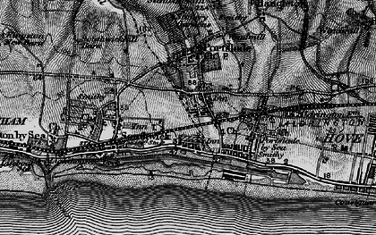 Old map of Fishersgate in 1895