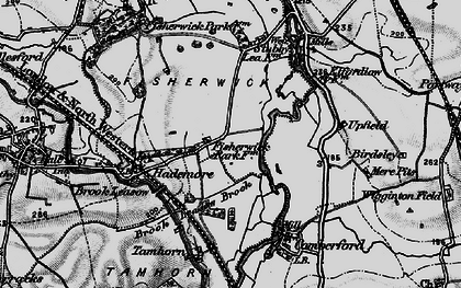 Old map of Fisherwick in 1898