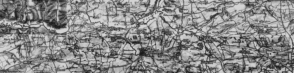 Old map of Fishleigh in 1898