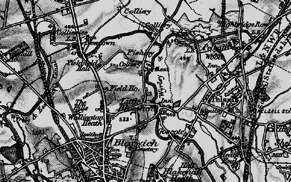 Old map of Fishley in 1899
