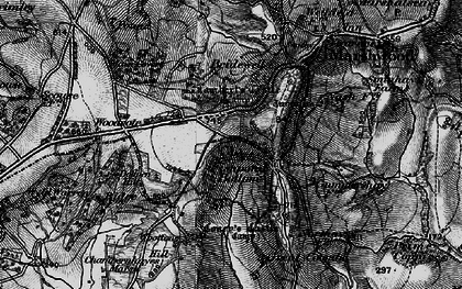 Old map of Fishpond Bottom in 1898