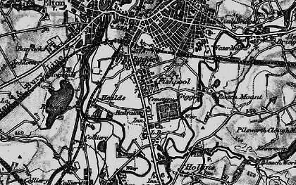 Old map of Fishpool in 1896