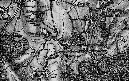 Old map of Whittocks End in 1896