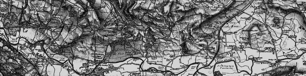 Old map of Leathley Br in 1898