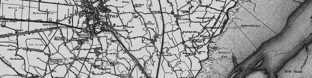 Old map of Fishtoft in 1898