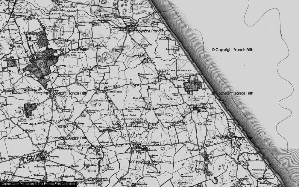 Old Map of Fitling, 1897 in 1897