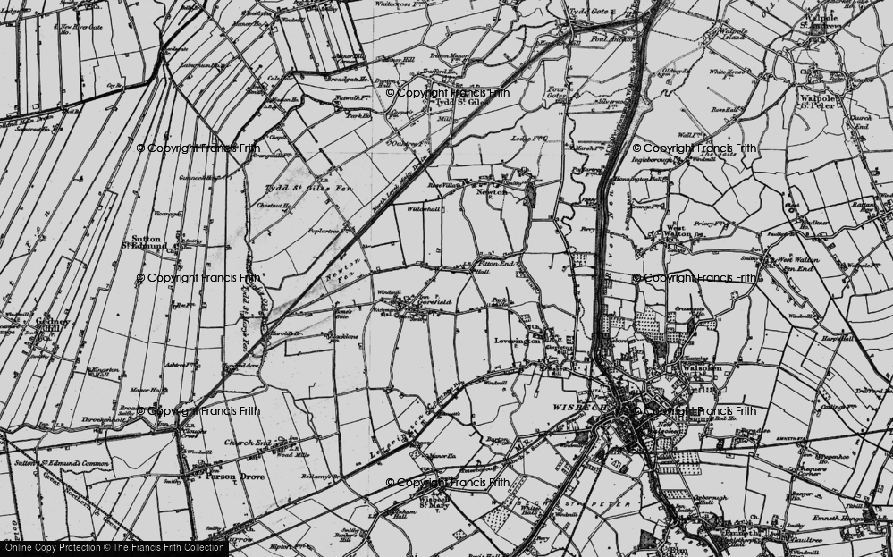Old Map of Fitton End, 1898 in 1898