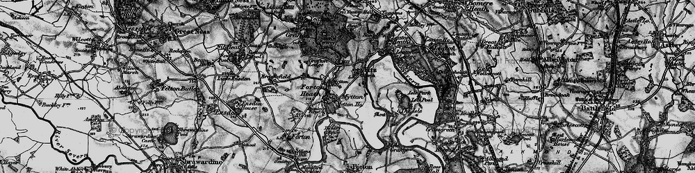 Old map of Bickley Coppice in 1899