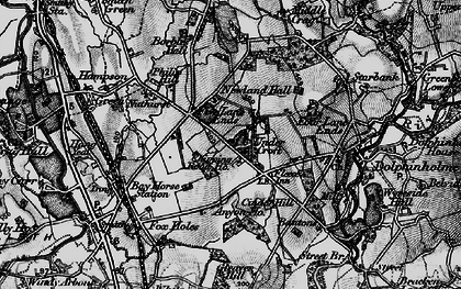 Old map of Five Lane Ends in 1896
