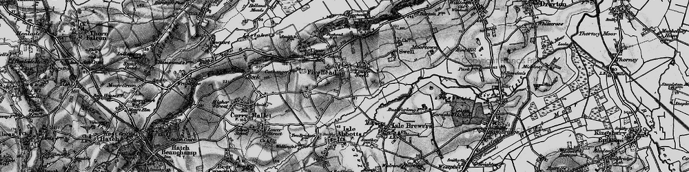 Old map of Fivehead in 1898