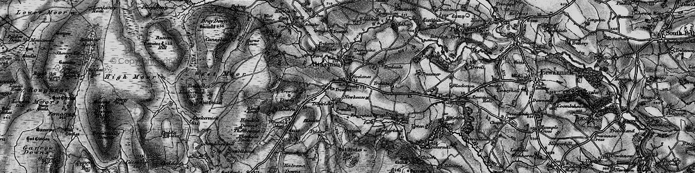 Old map of Fivelanes in 1895