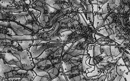 Old map of Flaggoners Green in 1899