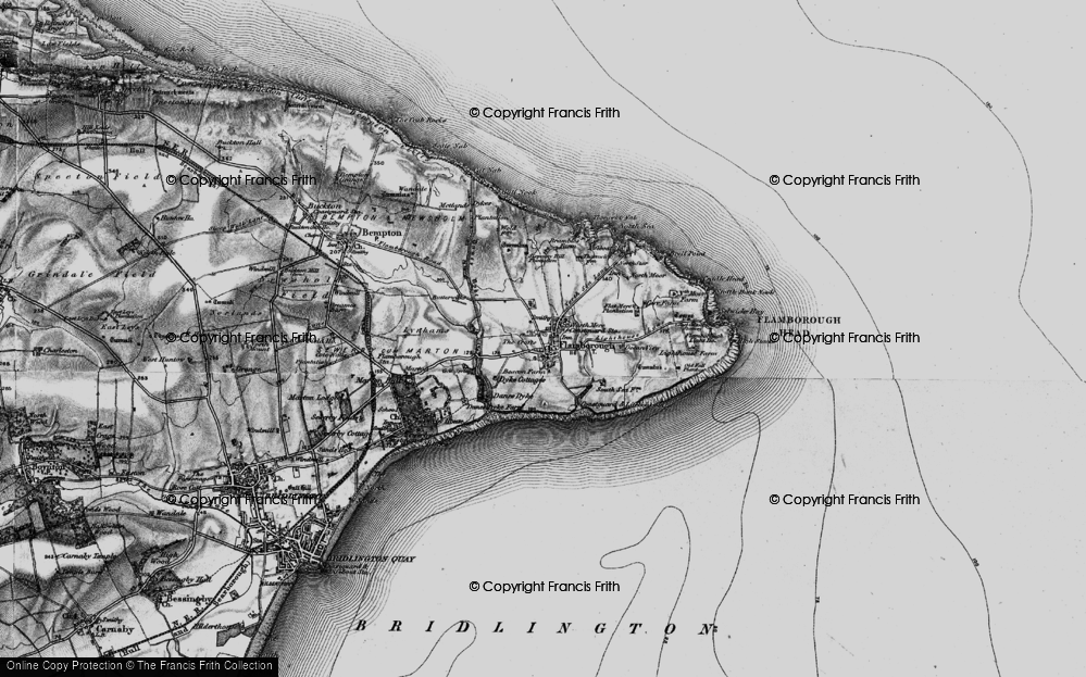 Old Map of Flamborough, 1897 in 1897