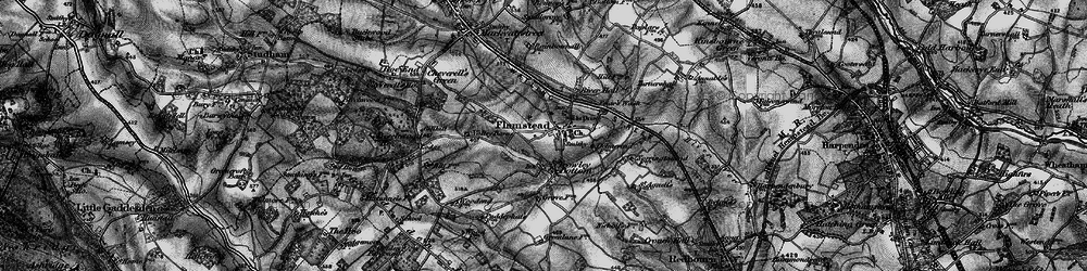 Old map of Flamstead in 1896