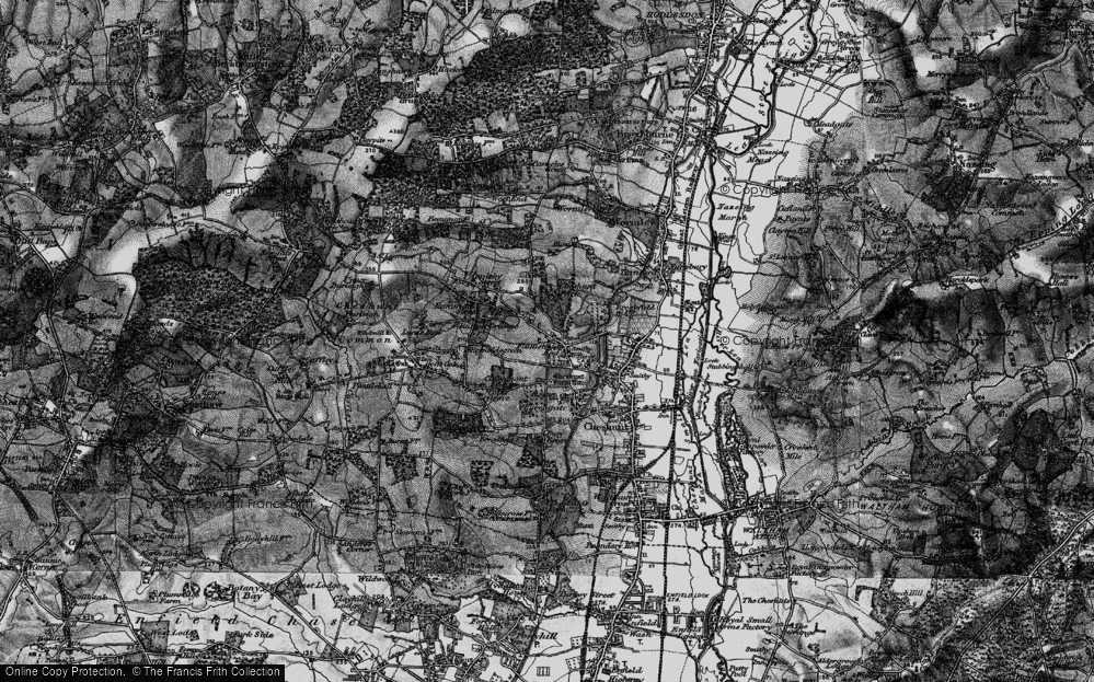 Old Map of Flamstead End, 1896 in 1896