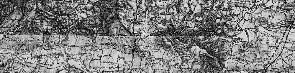 Old map of Flathurst in 1895
