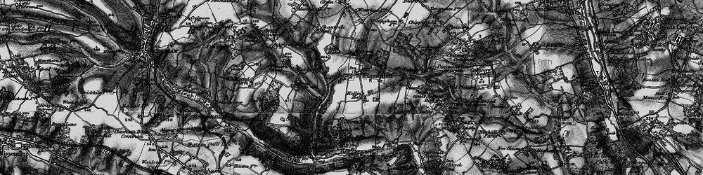 Old map of Baldwin's Wood in 1896