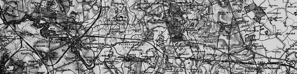 Old map of Flaxby in 1898