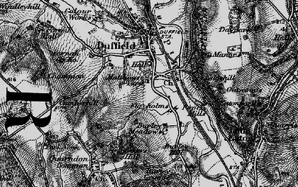 Old map of Burley Grange in 1895