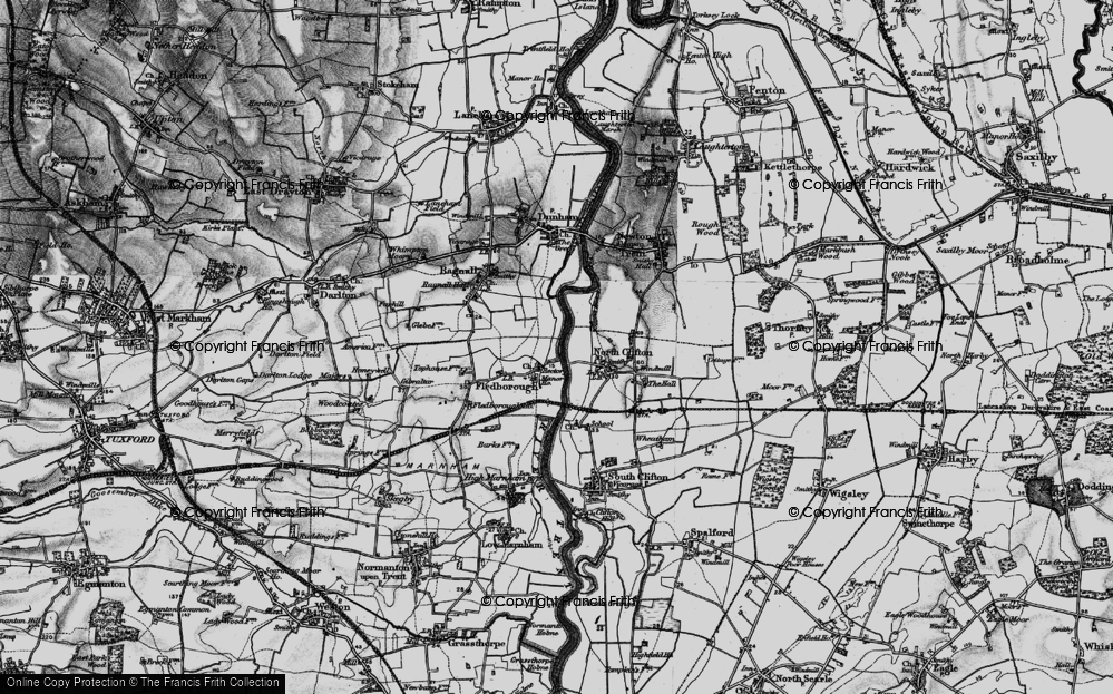 Old Map of Fledborough, 1899 in 1899