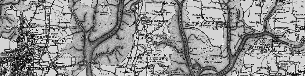 Old map of Fleet in 1895