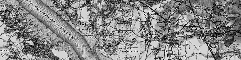 Old map of Fleetend in 1895