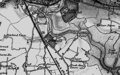 Old map of Fleetlands in 1895
