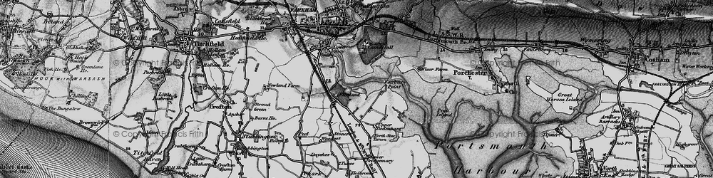Old map of Fleetlands in 1895