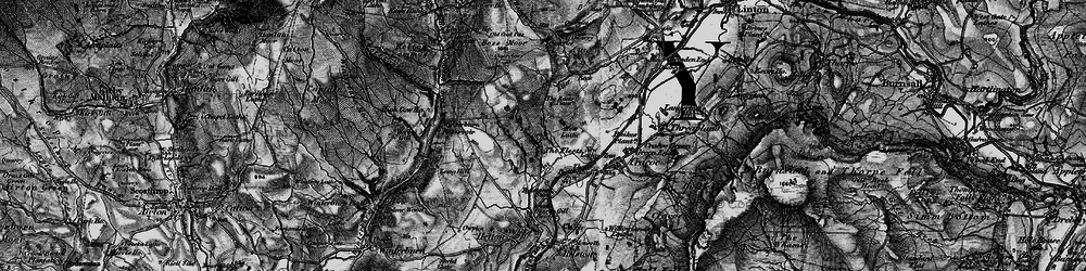 Old map of Winterburn Reservoir in 1898