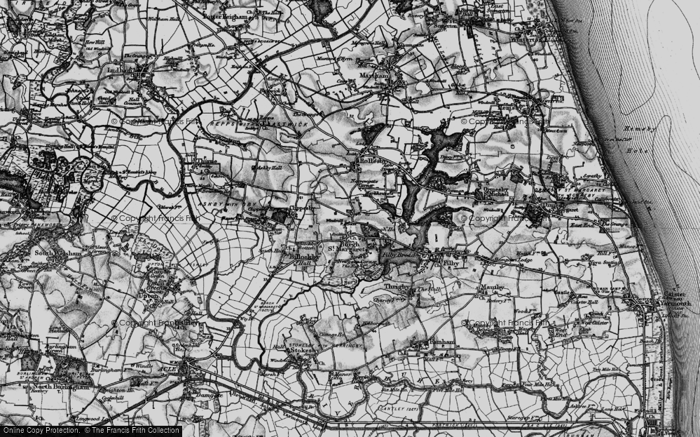 Old Map of Fleggburgh, 1898 in 1898