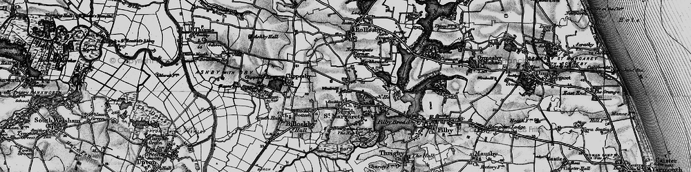 Old map of Fleggburgh in 1898